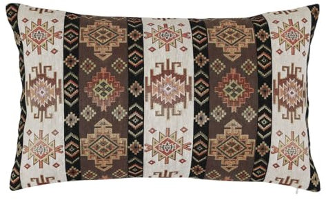 pillowerus Kelim Kissenbezüge Khaki und Creme – 30,5 x 50,8 cm, Outdoor-Kissen für Terrassenmöbel, Boho-Couch-Dekor, Nahen Osten, ethnische Kissenbezüge, Aztekenmuster, Veranda