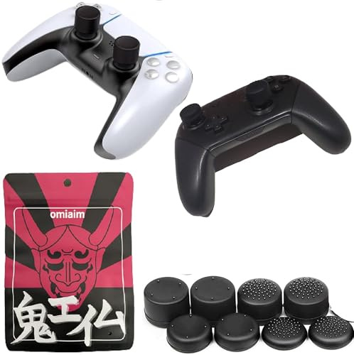 OniAim AIM Assist Thumbstick Grip Cover Joystick Cap for PS5, PS4, Xbox Series, PC Gamepads, Pro Controller & Scuf Controller 4 Pairs (8pcs)