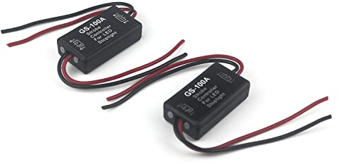 Taikuwu 2 Stück LED-Blitz Controller Bremslicht Blinker Bremslicht Strobe Modul für Motorräder Autos Lkw (Nur für LEDs)