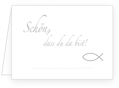 Edition Seidel Set 50 Premium Tischkarten Platzkarten Namenskarten Hochzeit - Geburtstag - Taufe - Kommunion - Konfirmation - Firmung - Jugendweihe - Silberhochzeit - Goldhochzeit - Feier