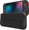 PlayVital ZealProtect Weiche Schutzhülle für Nintendo Switch OLED Konsole Joy Con, Case Hülle Cover Zubehör für Nintendo Switch OLED mit Sticks Kappen & ABXY Richtungstastenkappen(Schwarz)
