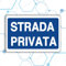 Nitek cartello strada privata in PVC 30cm x 20cm– Cartello autoadesivo| Sign, Schild | Impermeabili Lavabili, Vicoli, percorsi privati