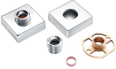 RAK Exposed Square Shower Bar Mixer with Easy Fitting Kit Pair - RAKSHW5002