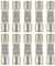 SIGANDG 10A 500V Keramikrohrsicherung RT18-32 10x38 mm Zylindrische Hochspannungs-Sicherungen (10 Stück)