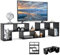 COSTWAY TV Stand for TVs up to 65 Inches, Free Combination Adjustable TV Cabinet Media Entertainment Center Storage Shelf, Modern Wooden TV Unit Console Table for Living Room Bedroom (Black)