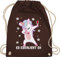 Turnbeutel Rucksack - & Alkohol Damen - Es eskaliert eh Festival Saufi Party Malle lustig I Party Einhorn Dabbing - Unisize - Braun - einhornrucksack saufrucksack sauf wein beutel saufen geschenke