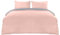 Utopia Bedding Bettwäsche 200x200 Set - Mikrofaser Bettbezug 200x200 cm + 2 Kissenbezüge 50x75 cm - Grau/Rosa