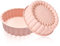 NCOALE 8 Zoll Silikon Backform, 2 Stücke Sonnenblume Rund Silikonform Kuchenform 20cm, Silikonformen Kuchenform Silikon Backformen Rund Set, für Schichtkuchen und Käsekuchen (Beige)