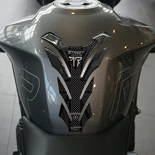 labelbike - 3D Harz Aufkleber Motorrad Tankpad Kompatibel mit Triumph Street Triple 765 R 2023
