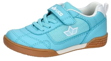 Lico Jungen Unisex Kinder Bernie V Hallenturnschuhe, Türkis/Weiss, 28 EU