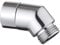 AUTUUCKEE 45 Degree Connector Handheld Shower Head Adapter Angle Piece Hoses for Hand Shower Movable Shower Arm Connection(Silver 4.45x3.3cm)