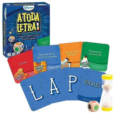 Ludilo - A Toda Letra | Juegos De Mesa Niños 6 Años O Más | Juego Cartas Niños Y Adultos | Juego De Mesa 2 A 5 Jugadores | Regalo Niño 6 Años O Más
