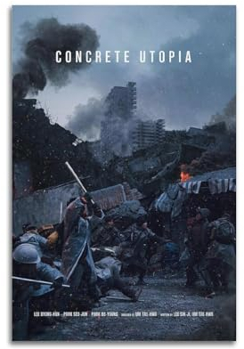 GLUC Concrete Utopia Poster, klassisches Film- und Fernsehposter, Album, Poster, Teenagerzimmer, Wanddekoration, 30 x 45 cm, ungerahmt