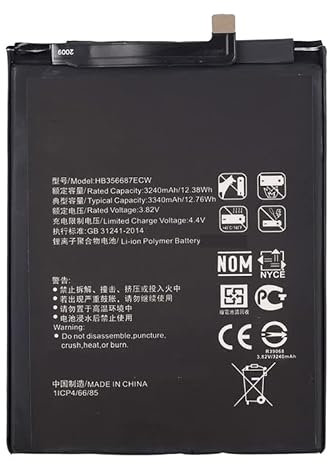 Backupower Replacement HB356687ECW Battery Compatible With BAC-AL00, BAC-L23, BAC-TL00, BND-L21, BND-L24, Honor 7X, Honor 7X Dual, Honor 7X Global Dual, Nova 2 Plus