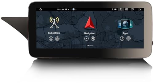 Erisin 10.25 Zoll 8-Kern [4+64GB] Android 14 Autoradio Für Mercedes Benz E-Klasse W212 S212 NTG 4.5 Unterstützt GPS Navi Kabellos Carplay Bluetooth 5.0 IPS-Touchscreen WiFi DSP DAB+ OBD2