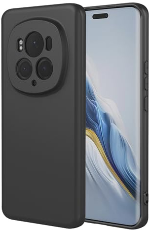 TAUYN Custodia per Honor Magic6 PRO/Magic 6 PRO, Ultra Sottile Morbida TPU Liquido Silicone Case, Antiurto Anticaduta Custodia, Nero