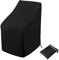 Ricyea Garden Stacking Chair Cover Waterproof 210D Oxford Fabric Garden Furniture Covers, Stackable Outdoor Chairs Covers for Outdoor Patio, 64x64x70/120cm (1pc)