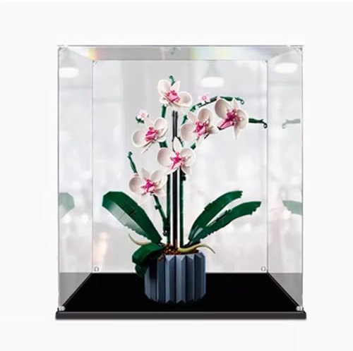 CHIFENMS Vitrine en acrylique transparent pour Lego 10311 Orchidée, blocs de construction, objets de collection, vitrine de rangement, présentoir pour (étui uniquement) (2 mm)