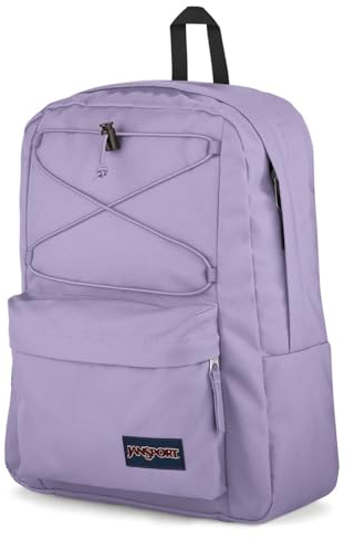 JanSport Flex Pack Backpack, 15 inch Padded Laptop Compartment, Pastel Lilac (Purple)