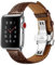 Lederriemen Krokodilmuster Kompatibel mit Apple Watch 49mm 45mm 44mm 42mm 41mm 40mm 38mm Armband, Echtes Leder Armband für iWatch Ultra/Ultra 2/Series 9/8/7/6/5/4/SE/SE 2,Brown/Silver,42/44/45/49mm