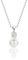 Love Me Santika Perlenkette Für Damen 925 mit Anhänger | Elegante Silber Halskette mit Zirkoniumsteinen | Damen Perlen Kette | Kette Schmuck Geschenk für Frauen, Freundin, C-039-1