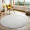MY-RUG Teppich Wohnzimmer Rund 150cm Wollteppich Strickteppich Webteppich Natur weiß WoolHeaven Creme Boho Style