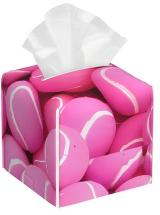 Papierhandtuch-Organizer aus Leder, quadratisch, 13,2 x 13,2 x 13,2 cm, für Badezimmer, Waschtisch, Büro, Zuhause, Küche