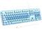 Atelus Teclado de impresión grande, teclado de computadora con cable USB con teclas retro, teclado numérico y tecla de acceso rápido multimedia para computadora de escritorio de oficina, computadora