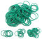 Dichtungsring, O-Ring, Isolieröl, hohe Temperaturbeständigkeit, Fluorkautschuk, O-Ring, grün, AD 4–70 mm, CS 1–2,4 mm, AD 7 mm, CS 2 mm, 10 Stück