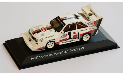 Audi A5-5806 Modellauto Sport Quattro S1 Pikes Peak Miniatur Modell, weiß, Maßstab 1:43