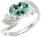 Im Labor gezüchteter Aquamarin Edelstein Bandring 925 Sterling Silber Bandring Herren und Damen Bandring Alle Größen Schmuck JSR-1259AY12_(58 (18.5))
