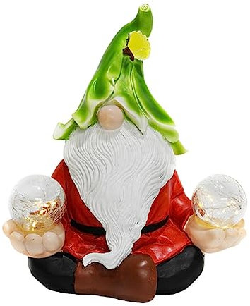 Kisangel Lampes de Jardin à Énergie Solaire Statue Ornements de Jardin Lampe de e de Fête e de Pelouse e de Nuit