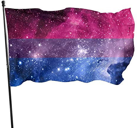 Galaxy Bisexuelle Flagge 3x5 Ft Garten Outdoor Dekoration Banner
