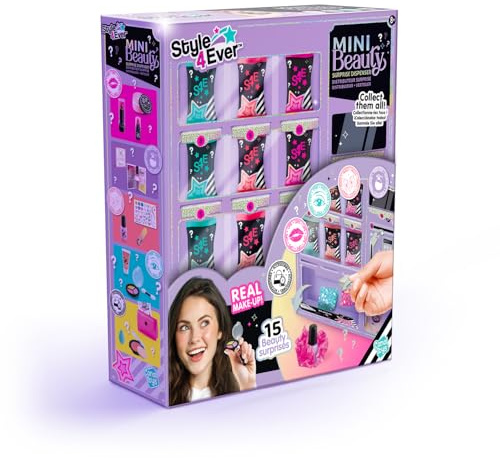 Style 4 Ever Mini Beauty Surprise Dispenser – Mystery Unboxing Toy for Kids Aged 8+ – Mix and Match Makeup and Accessories for Creative Beauty Fun and Collectible Surprises