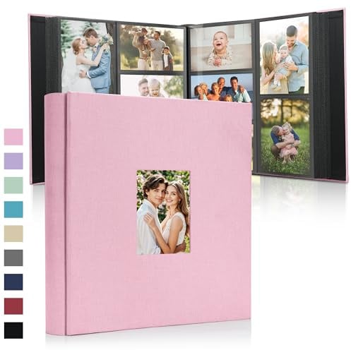 DazSpirit Großes Fotoalbum Einsteckalbum für 1000 Fotos (10x15 cm) | Leinenbindung, Personalisierbar, Ideal für Familie, Hochzeiten, Reisen & Baby-Erinnerungen, Fotobuch zum Einstecken