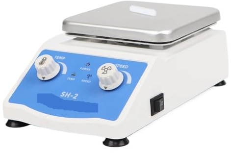 Heizung Magnetrührer Digitalanzeige Thermostatischer Labor-Heizplattenmischer Einstellbare Geschwindigkeit 1600 U/min,Laborausrüstung