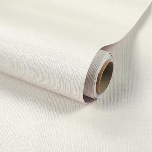Khaki Grasscloth Peel and Stick Wallpaper, 40 x 500 cm Khaki Self Adhesive Wallpaper Faux Linen Vinyl Fabric Wall paper Self Adhesive Furniture Covering for Living Room,Bathroom,Cabinets, Kitchen