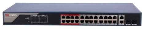 Switch Hikvision 24 Porte PoE 10/100 Mbps – DS-3E1326P-EI(B)