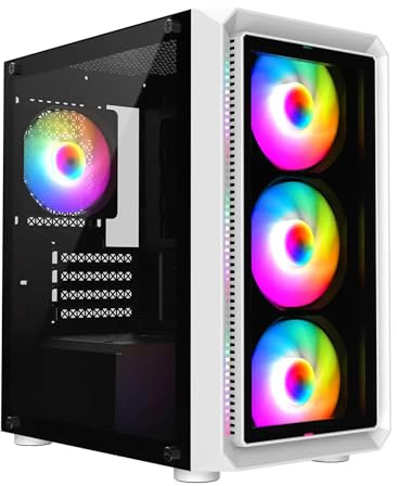 Vortex Core Lite V3 Gaming Desktop PC | AMD Radeon 8GB Dedicated GPU | Ryzen 3 3100 | 8GB DDR4 RAM | 250GB NVMe SSD + 500GB HDD | Windows 11 Home | 1080p Gaming Computer UK Built