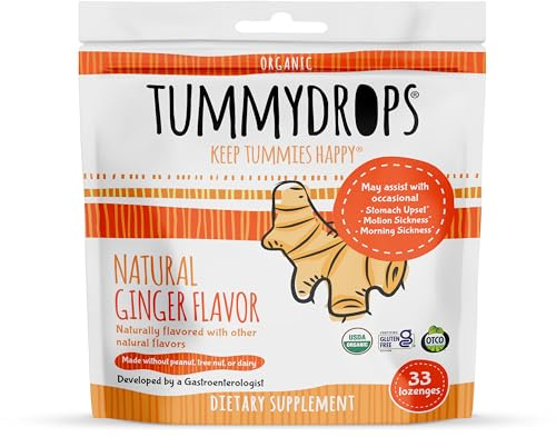 Tummydrops Ginger (bag of 30 individually wrapped drops) by Enteral Health & Nutrition LLC
