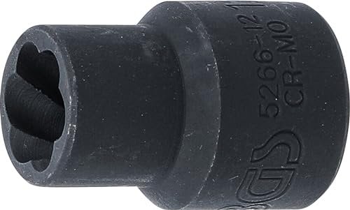 BGS 5266-12 | Spiral-Profil-Steckschlüssel-Einsatz / Schraubenausdreher | 12,5 mm (1/2) | SW 12 mm