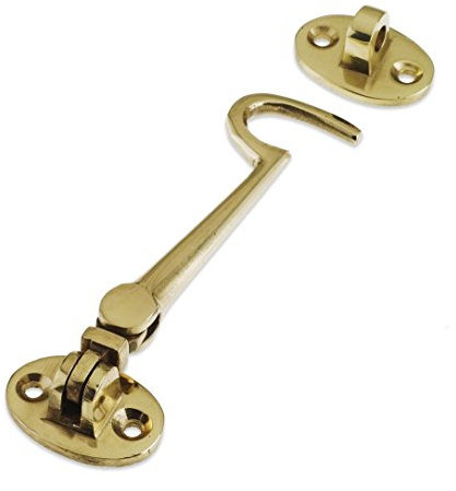 Cabin Hook 100mm Polished Brass From The Door Handle Store