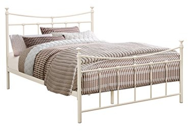 Birlea Emily 4ft6 Double Metal Bed, Cream