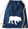 ShirtInStyle Turnbeutel Tiere Tiger Puma Löwe Farbe blau