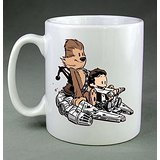 Calvin & Hobbes As Han Solo and Chewbacca Coffee Mug by Mug