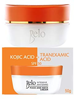 Belo Essentials Belo Kojic Acid & Tranexamic Acid Whitening Face & Neck Cream SPF30 50g
