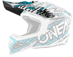 O'NEAL | Motocross-Helm-Ersatzteile | Enduro Motorrad | Ersatzschirm 8SRS Helmet SYNTHY | Visor 8SRS Helmet SYNTHY | Mint Weiß | One Size