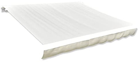 vidaXL Parte Superior del Toldo de Lona Color Crema 4 x 3 m (Marco No Incluido)