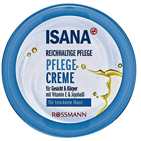 Pflegecreme reichhaltige Pflege - für trockene Haut, für Gesicht & Körper, mit Vitamin E & Jojobaöl - 200 ml