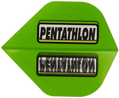 abcdarts Unisex Erwachsene Pentathlon Classic Dart Flights, Lime Grün, Klassische EU